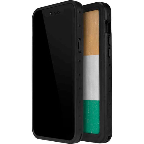 Ivory Coast Flag Distressed iPhone 15 Waterproof Case